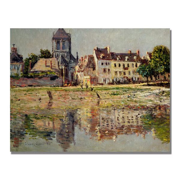 Claude Monet 'By the River at Vernon' Canvas Art, 18x24, Trademark Fine Art, Mfr#: BL0870-C1824GG
